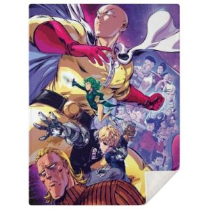 One Punch Man Character 3D Blanket