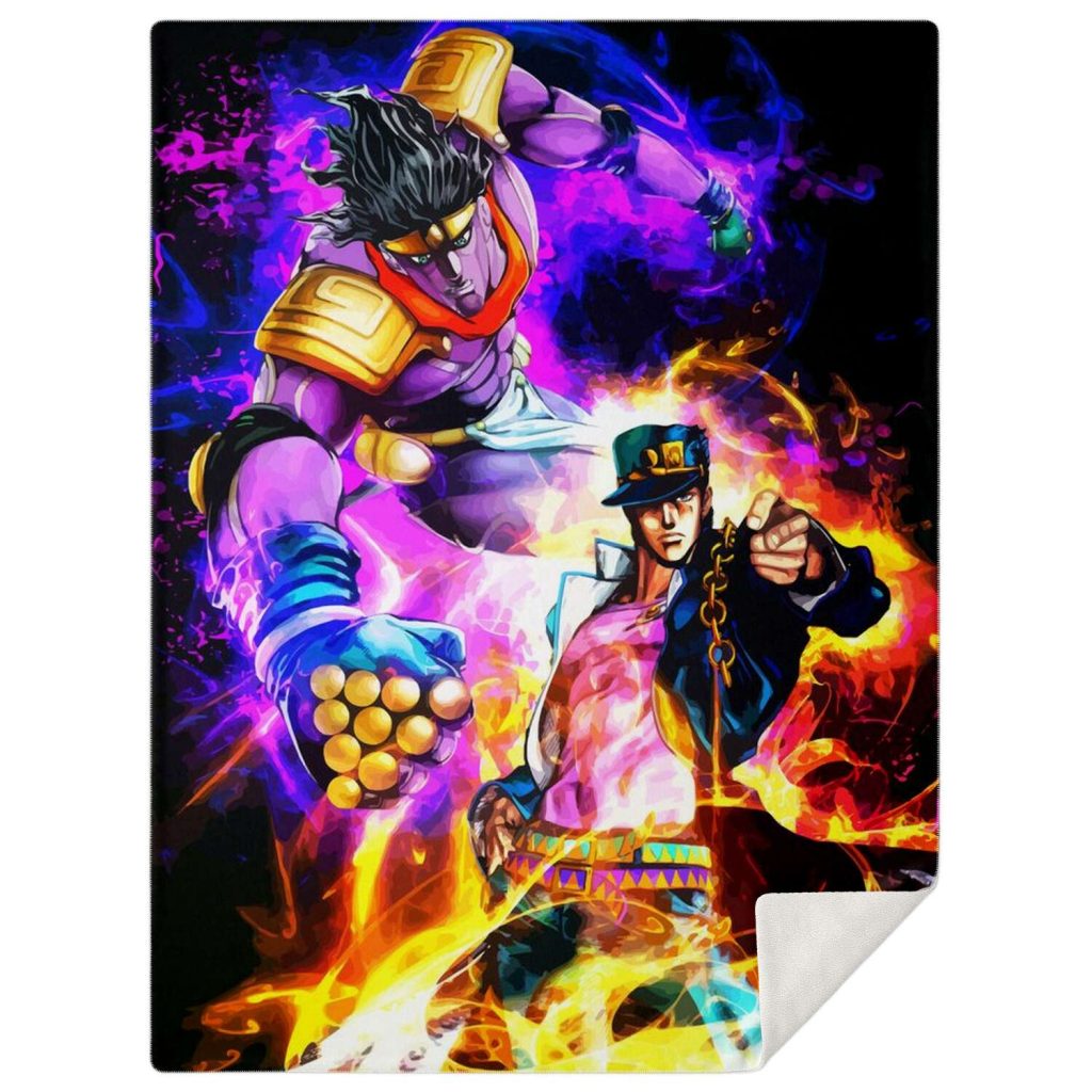 Jjba Microfleece Blanket #03 M Premium Blanket - Aop