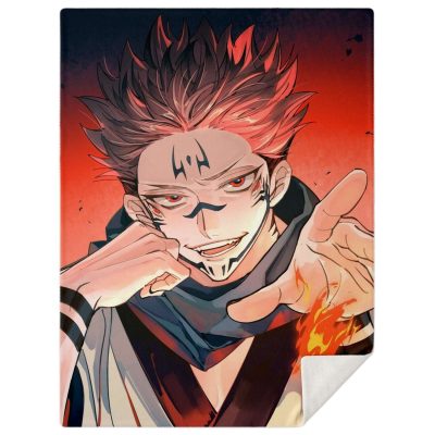 Jujutsu Kaisen Microfleece Blanket #03 M Premium Microfleece - Aop