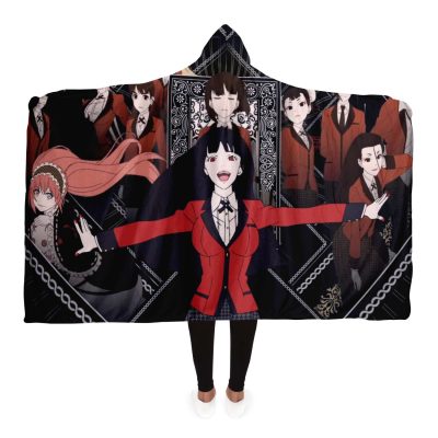 Kakegurui Hooded Blanket #08 Adult / Premium Sherpa - Aop