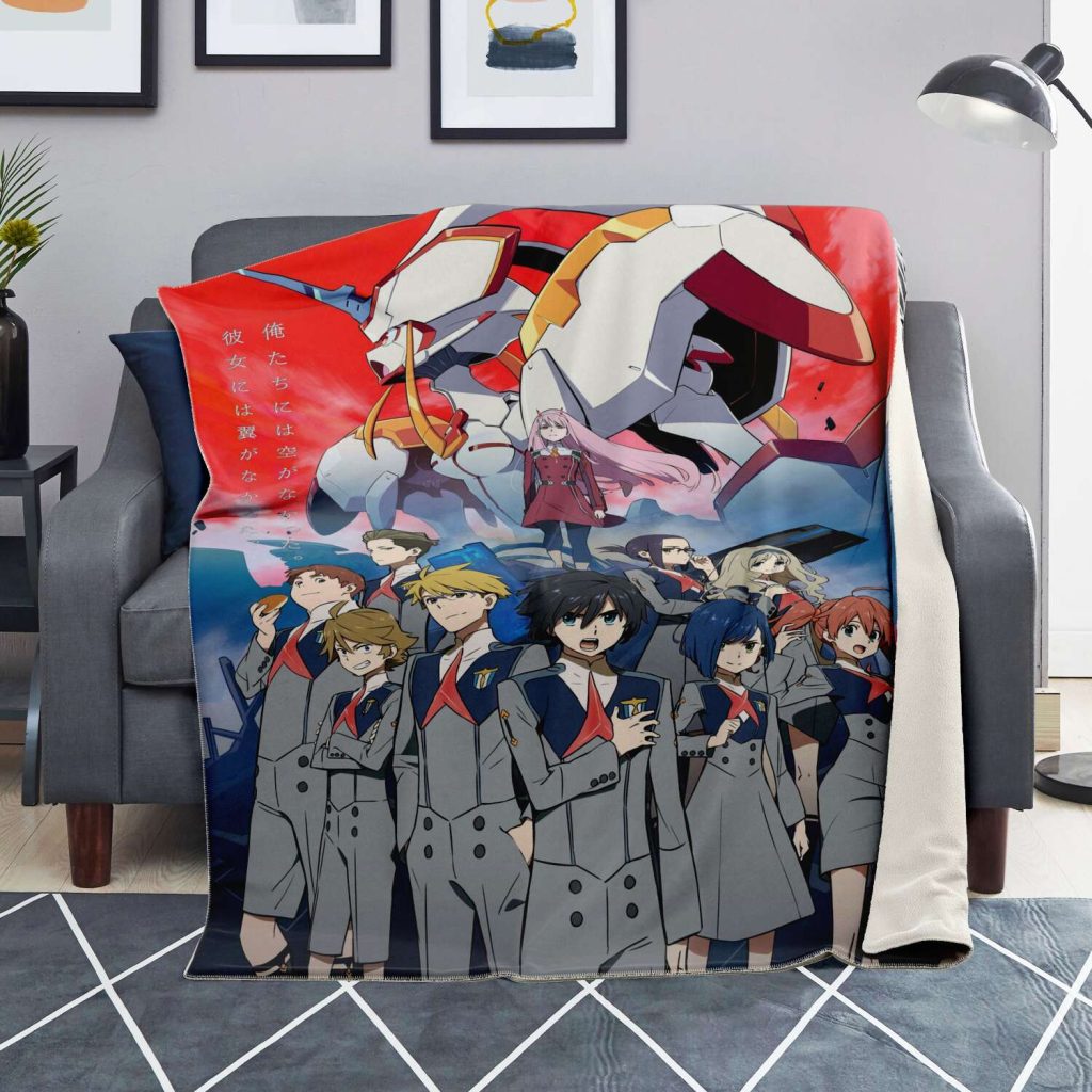 Darling In The Franxx Microfleece Blanket #05 Premium - Aop