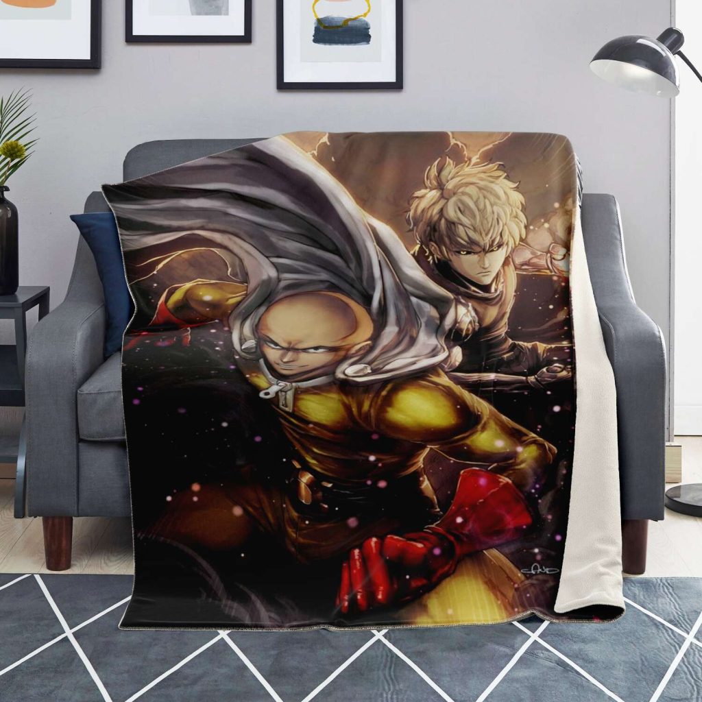 One Punch Man Microfleece Blanket #07 Premium - Aop