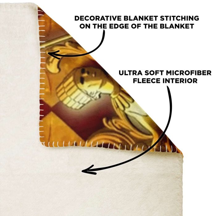 Jjba Microfleece Blanket #04 Premium Blanket - Aop