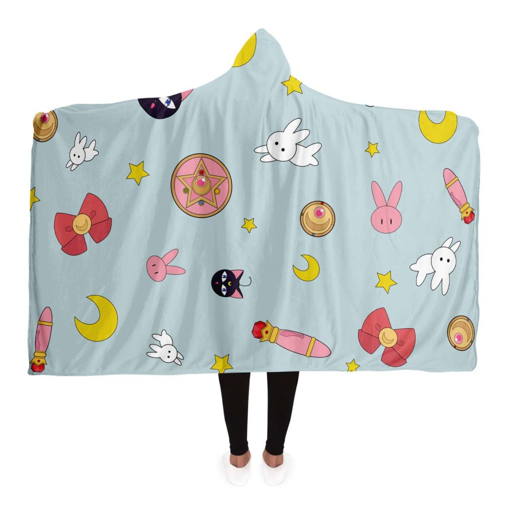 Sailor Moon Hooded Blanket #07 Adult / Premium Sherpa - Aop