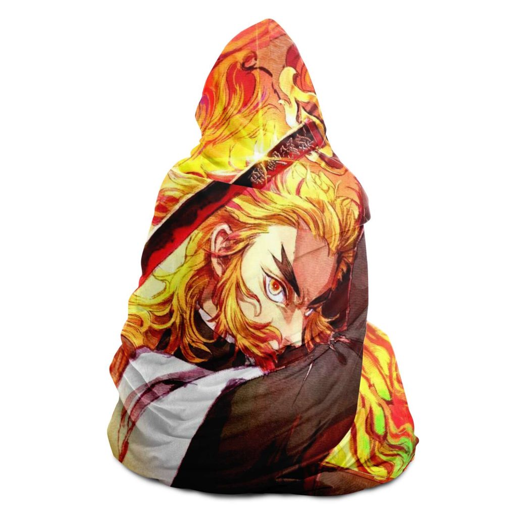 Demon Salyer Kyojuro Rengoku 3D Hooded Blanket - Aop