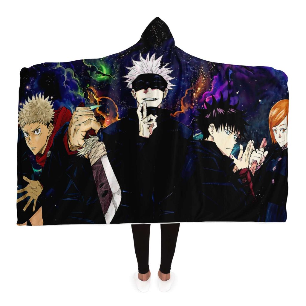 Jujutsu Kaisen Hooded Blanket #07 Adult / Premium Sherpa - Aop