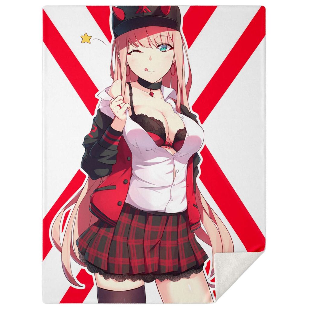 Darling In The Franxx Microfleece Blanket #07 M Premium - Aop