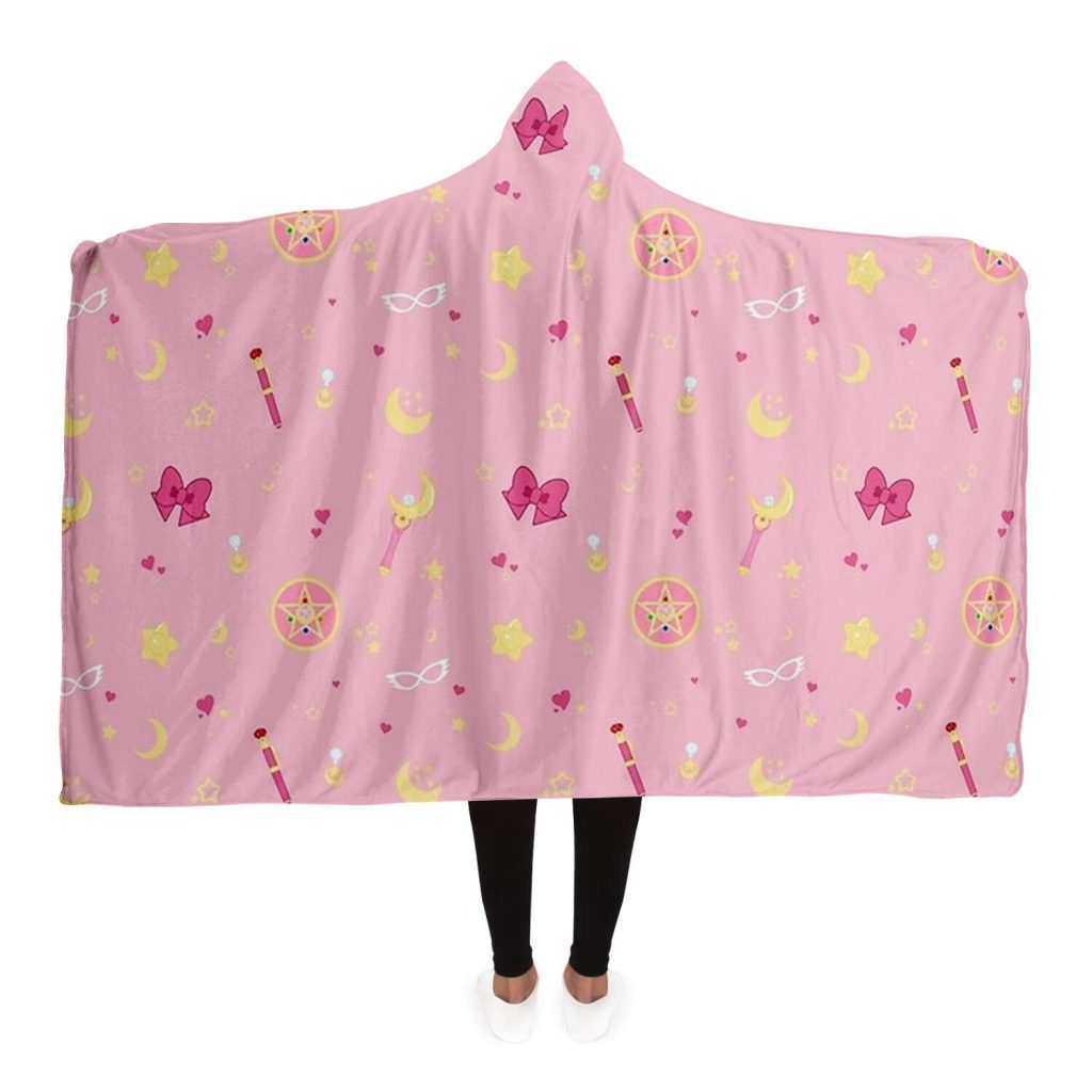 Sailor Moon Hooded Blanket #04 Adult / Premium Sherpa - Aop