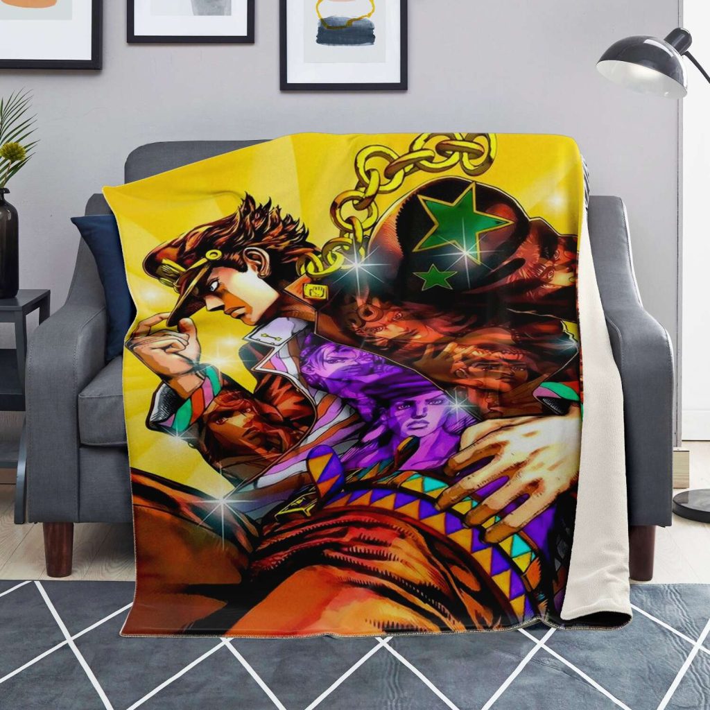 Jjba Microfleece Blanket #05 Premium Blanket - Aop