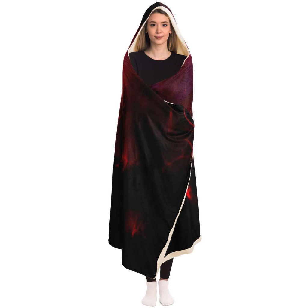 New Demon Slayer Black Night 3D Hooded Blanket - Aop