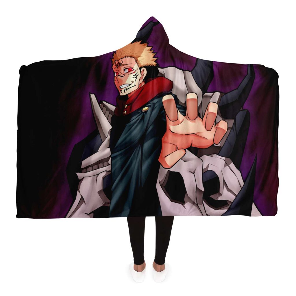 Jujutsu Kaisen Hooded Blanket #02 Adult / Premium Sherpa - Aop