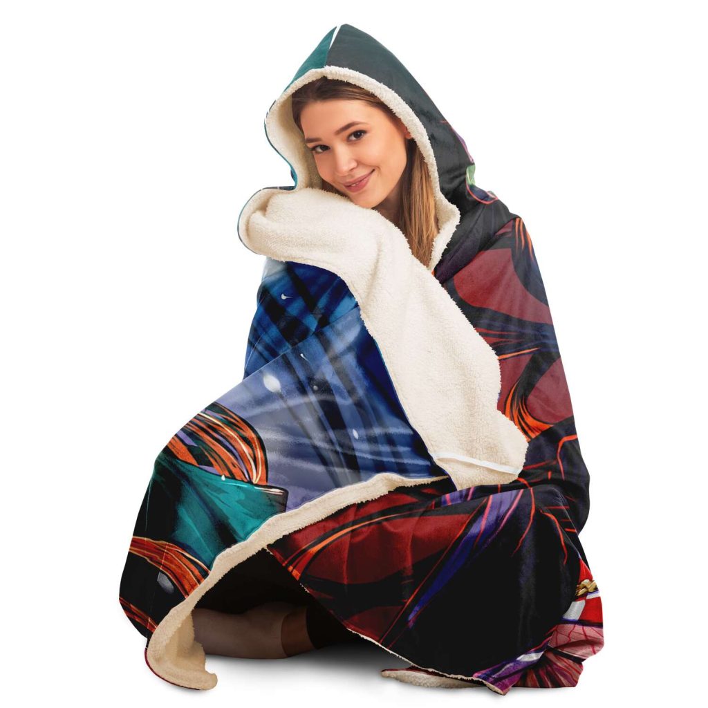 Demon Salyer Nezuko Kamado Lady Hooded Blanket - Aop