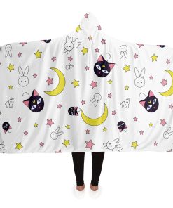 Sailor Moon Hooded Blanket #10 Adult / Premium Sherpa - Aop