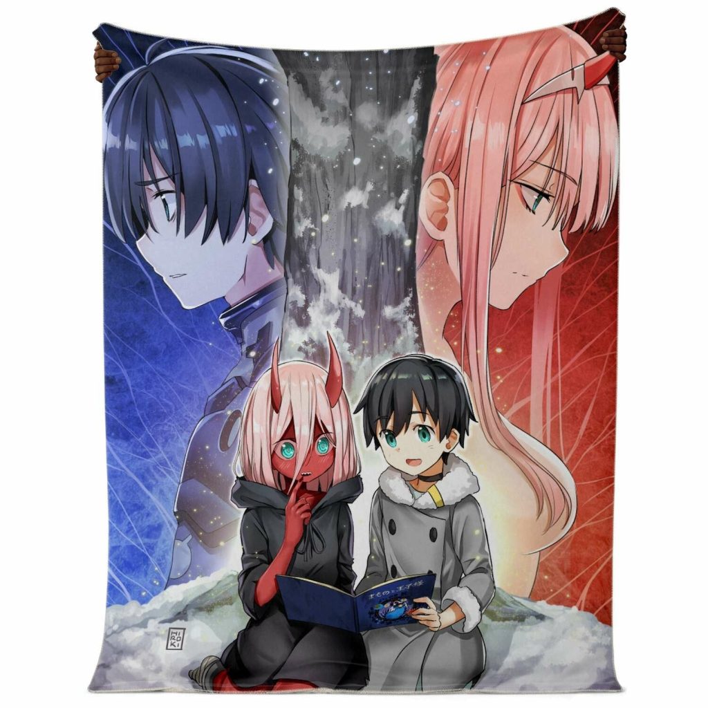 Darling In The Franxx Microfleece Blanket #08 Premium - Aop