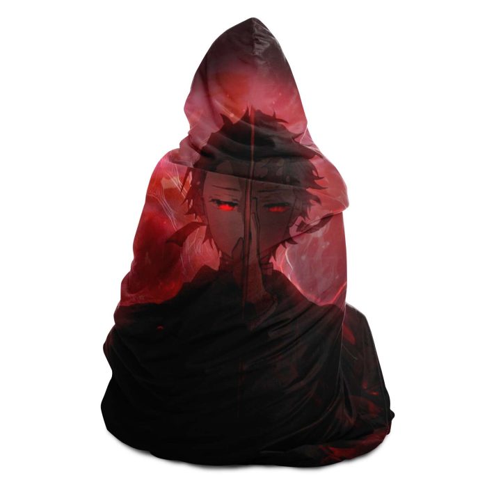 New Demon Slayer Black Night 3D Hooded Blanket - Aop