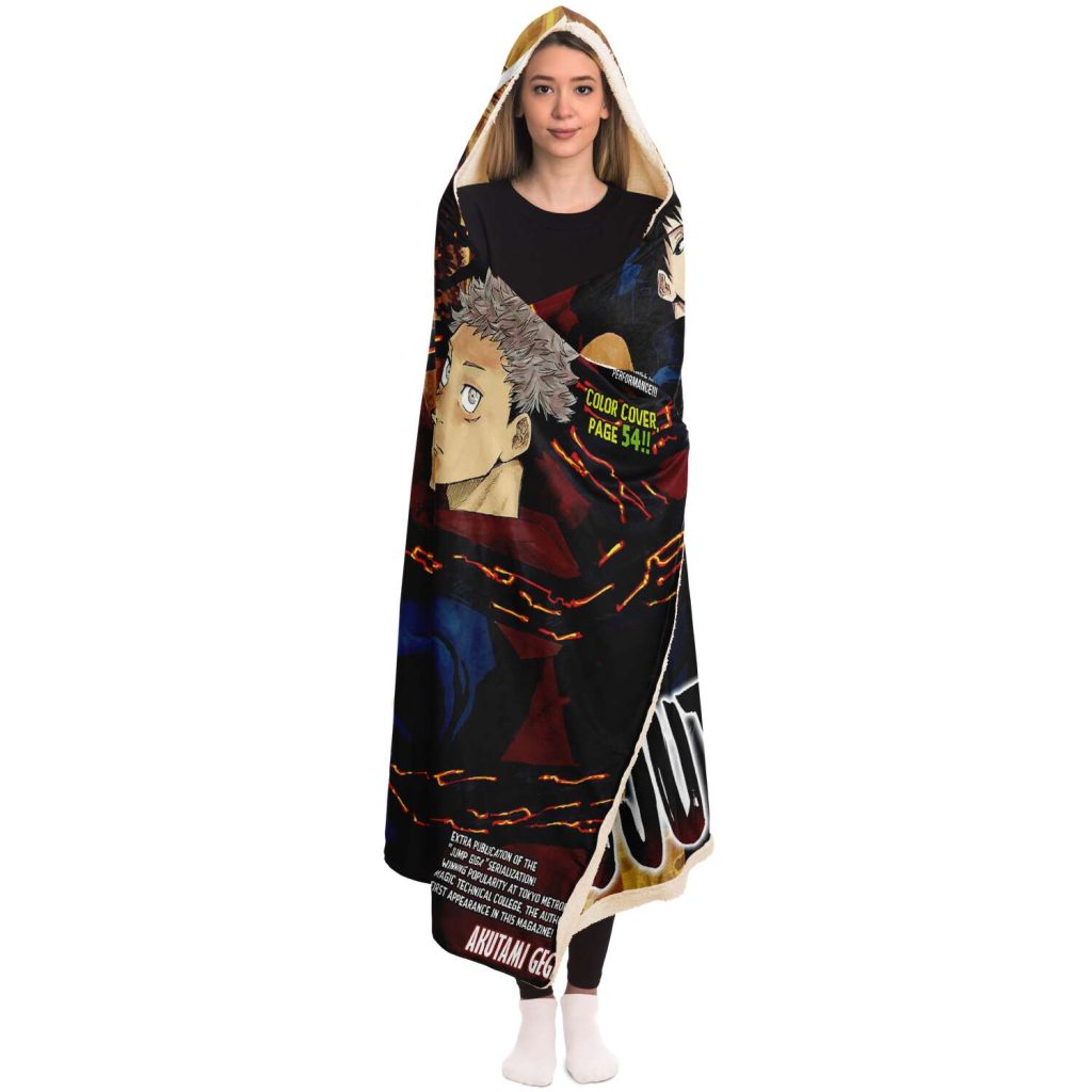 Jujutsu Kaisen Hooded Blanket #09 - Aop