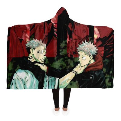 Jujutsu Kaisen Hooded Blanket #04 Adult / Premium Sherpa - Aop