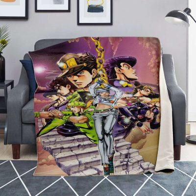 Jjba Microfleece Blanket #02 Premium - Aop