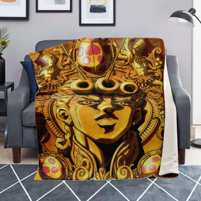 Jjba Microfleece Blanket #04 Premium Blanket - Aop