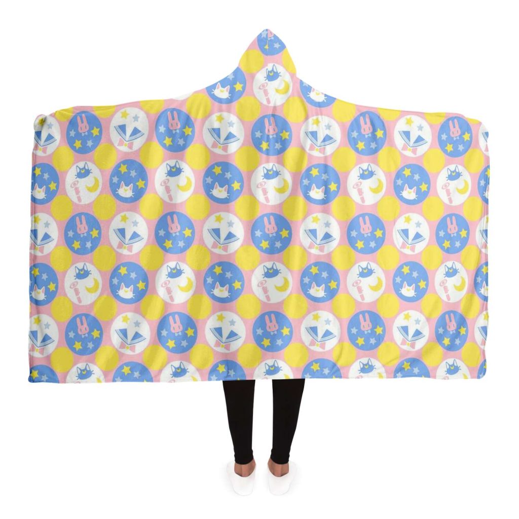 Sailor Moon Hooded Blanket #06 Adult / Premium Sherpa - Aop