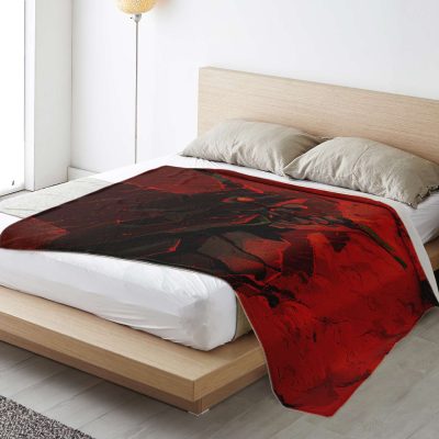 Evangelion Red Black Blanket Premium Microfleece - Aop