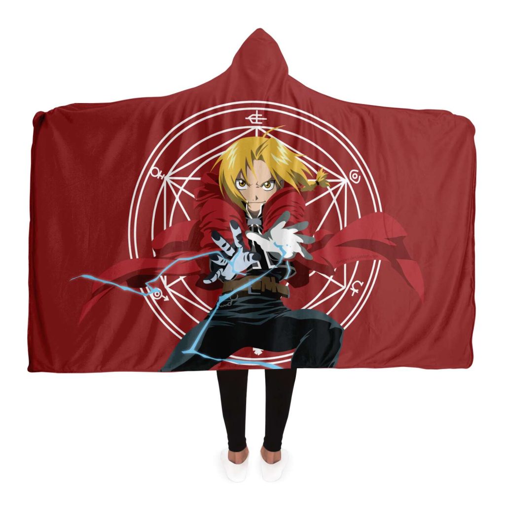 Fullmetal Alchemist Hooded Blanket #02 Adult / Premium Sherpa - Aop