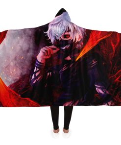 Tokyo Ghoul Hooded Blanket #10 Adult / Premium Sherpa - Aop