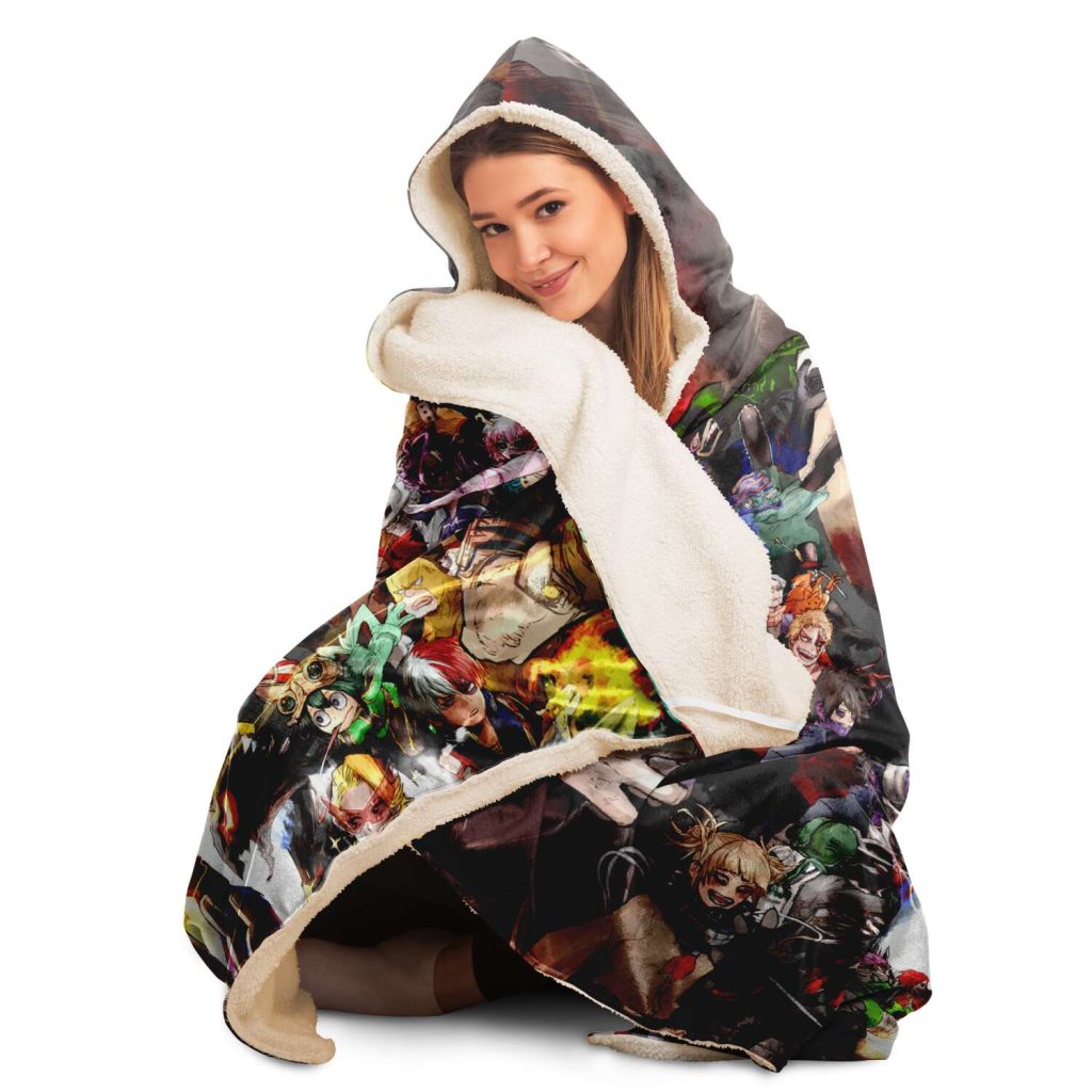 Hot My Hero Academia Character 3D Hooded Blanket - Aop