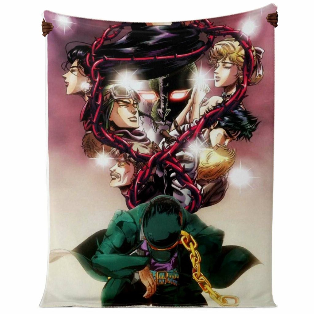 Jjba Microfleece Blanket #08 Premium Blanket - Aop