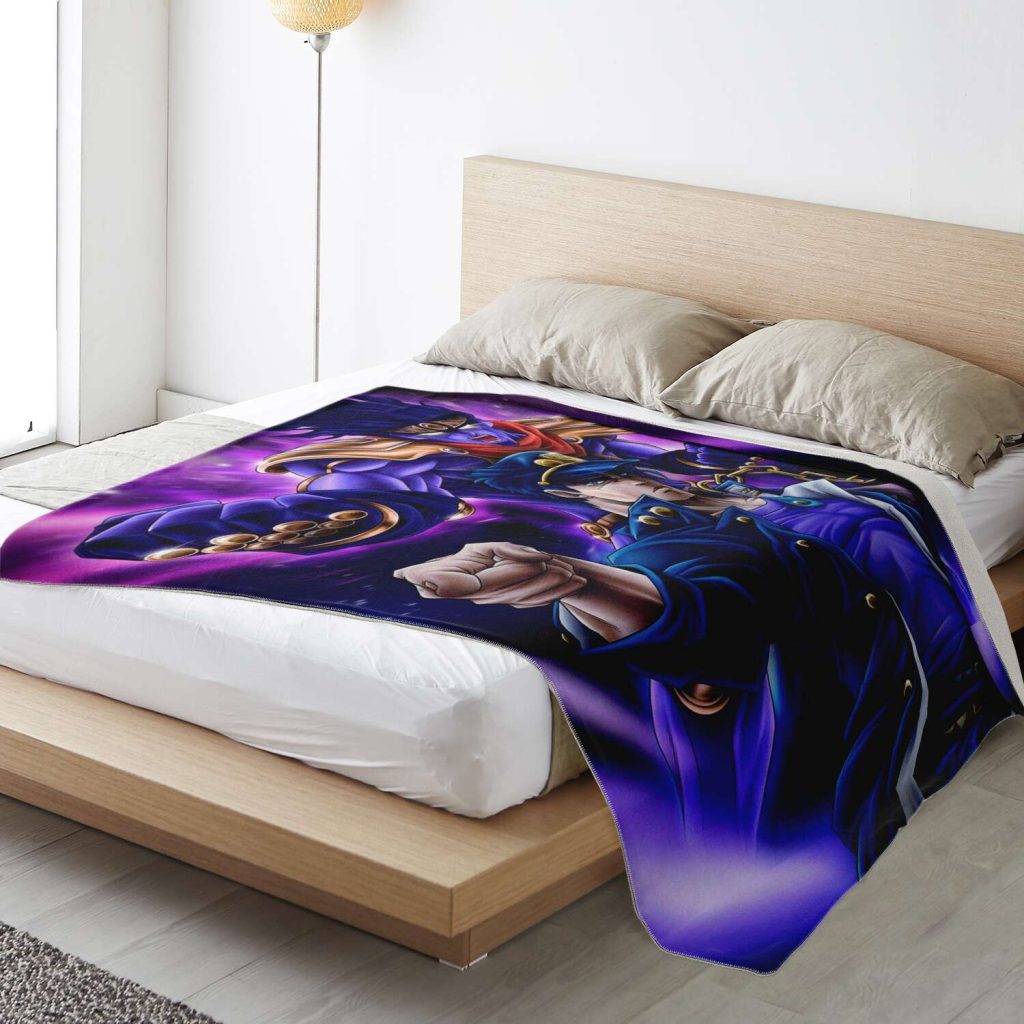 Jjba Microfleece Blanket #01 Premium Blanket - Aop