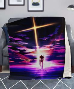 Evangelion Angel Sky Blanket Premium Microfleece - Aop