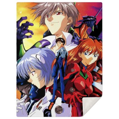 Evangelion Character 3D Blanket M Premium Microfleece - Aop