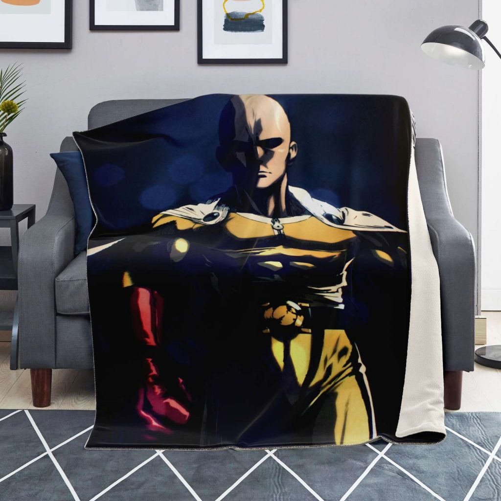 One Punch Man Microfleece Blanket #08 Premium - Aop