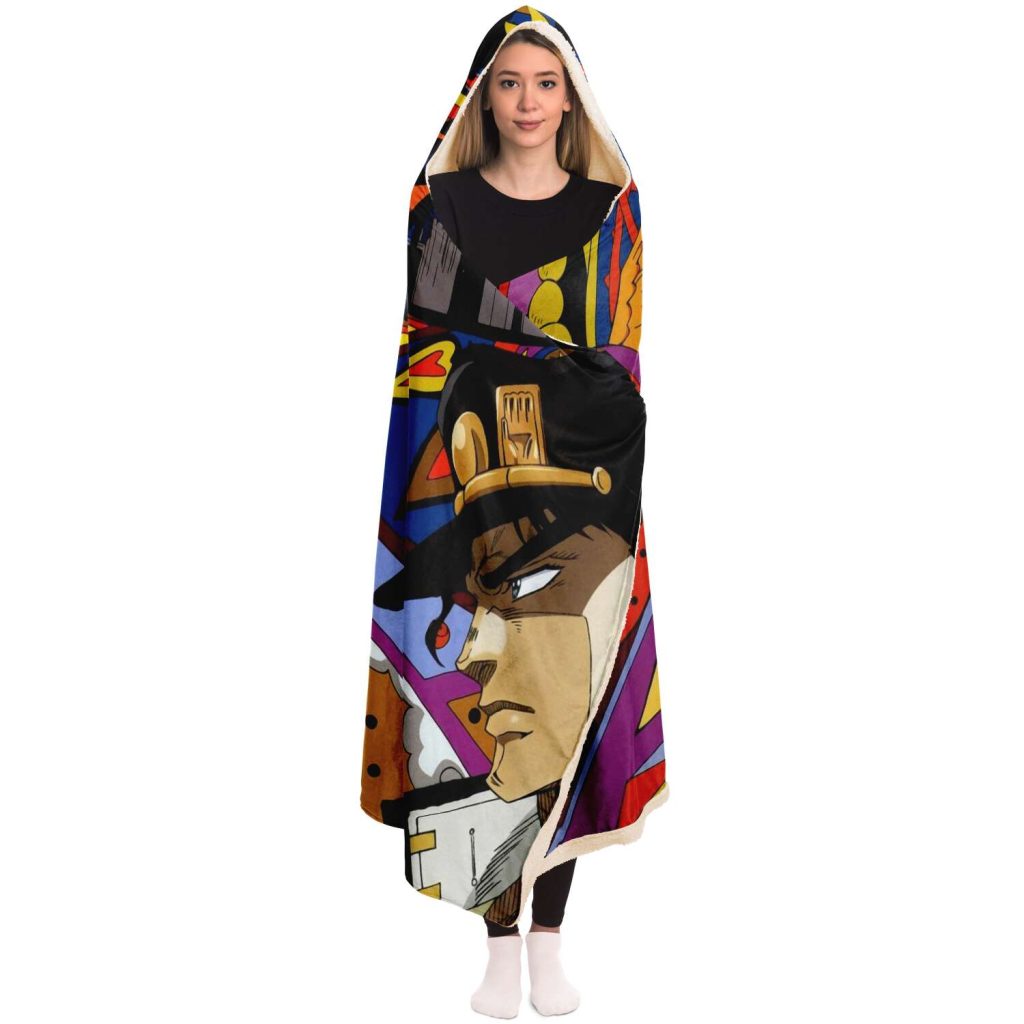 Jjba Hooded Blanket #06 - Aop