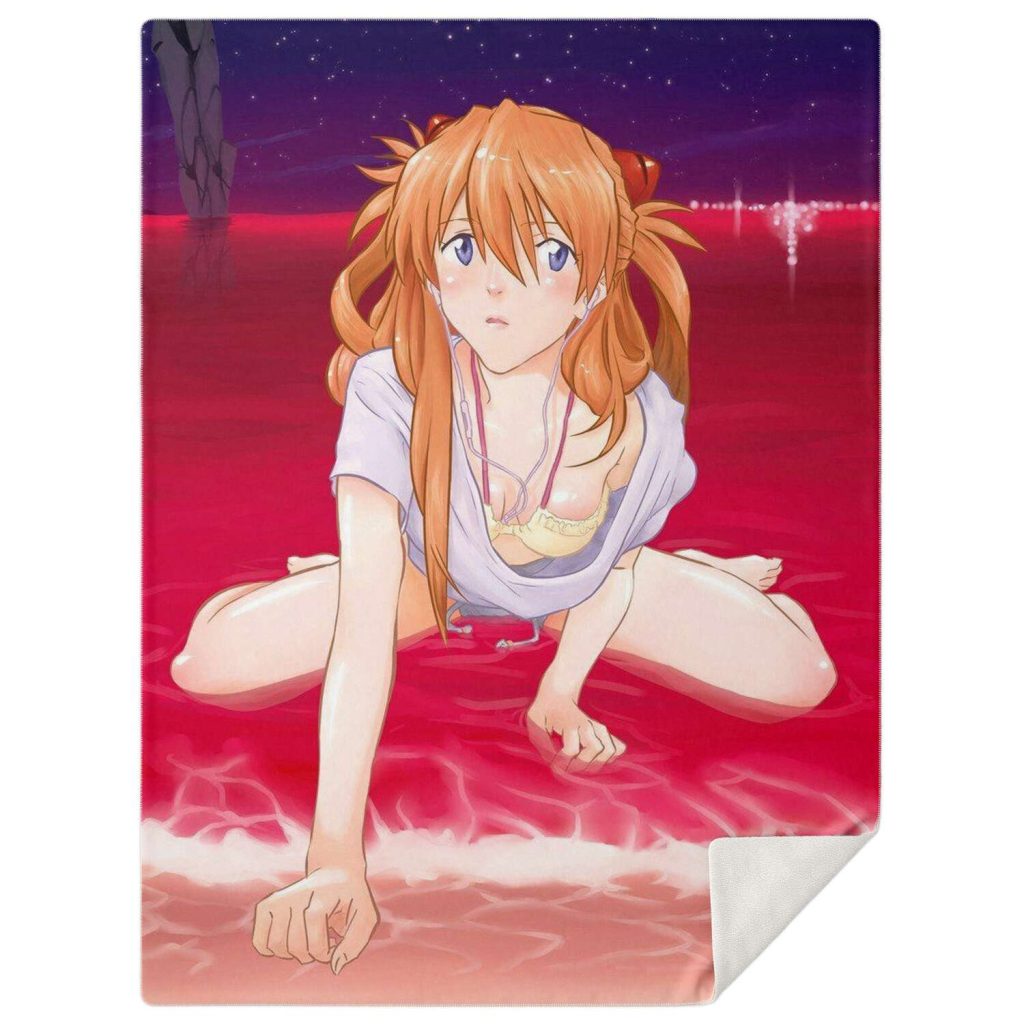 Evangelion Asuka Hentai Blanket M Premium Microfleece - Aop