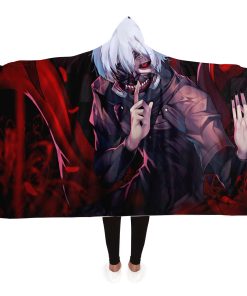 Tokyo Ghoul Hooded Blanket #06 Adult / Premium Sherpa - Aop
