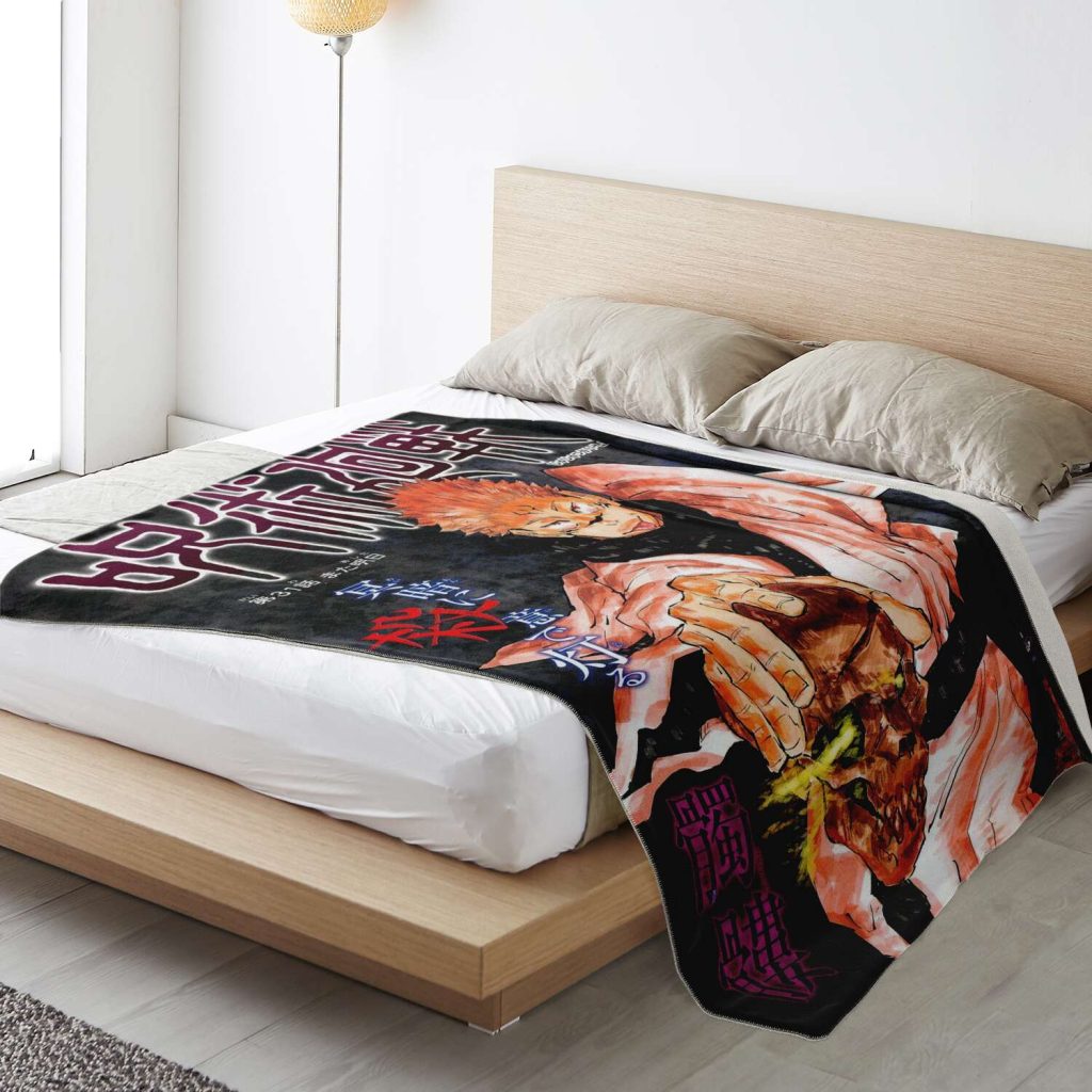 Jujutsu Kaisen Microfleece Blanket #02 Premium Microfleece - Aop