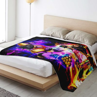 Jjba Microfleece Blanket #03 Premium Blanket - Aop