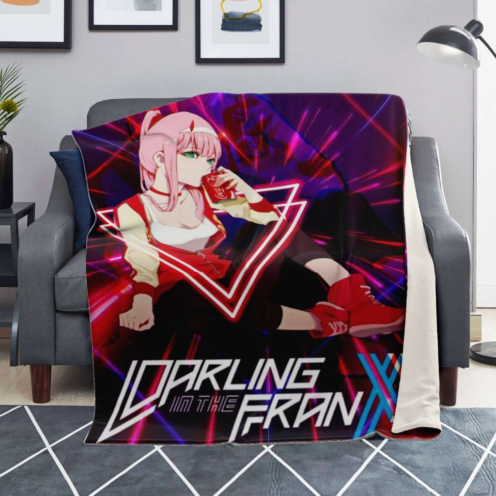 Darling In The Franxx Microfleece Blanket #10 Premium - Aop