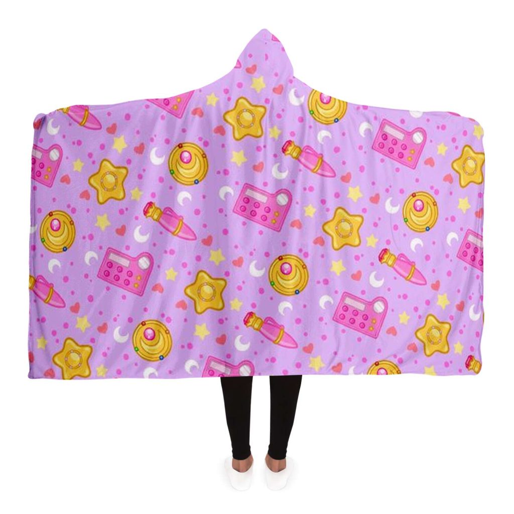 Sailor Moon Hooded Blanket #09 Adult / Premium Sherpa - Aop