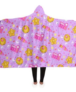 Sailor Moon Hooded Blanket #09 Adult / Premium Sherpa - Aop