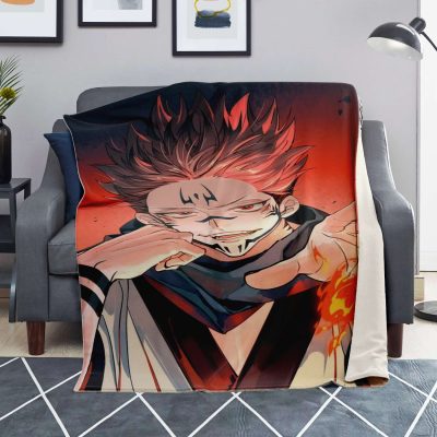 Jujutsu Kaisen Microfleece Blanket #03 Premium Microfleece - Aop