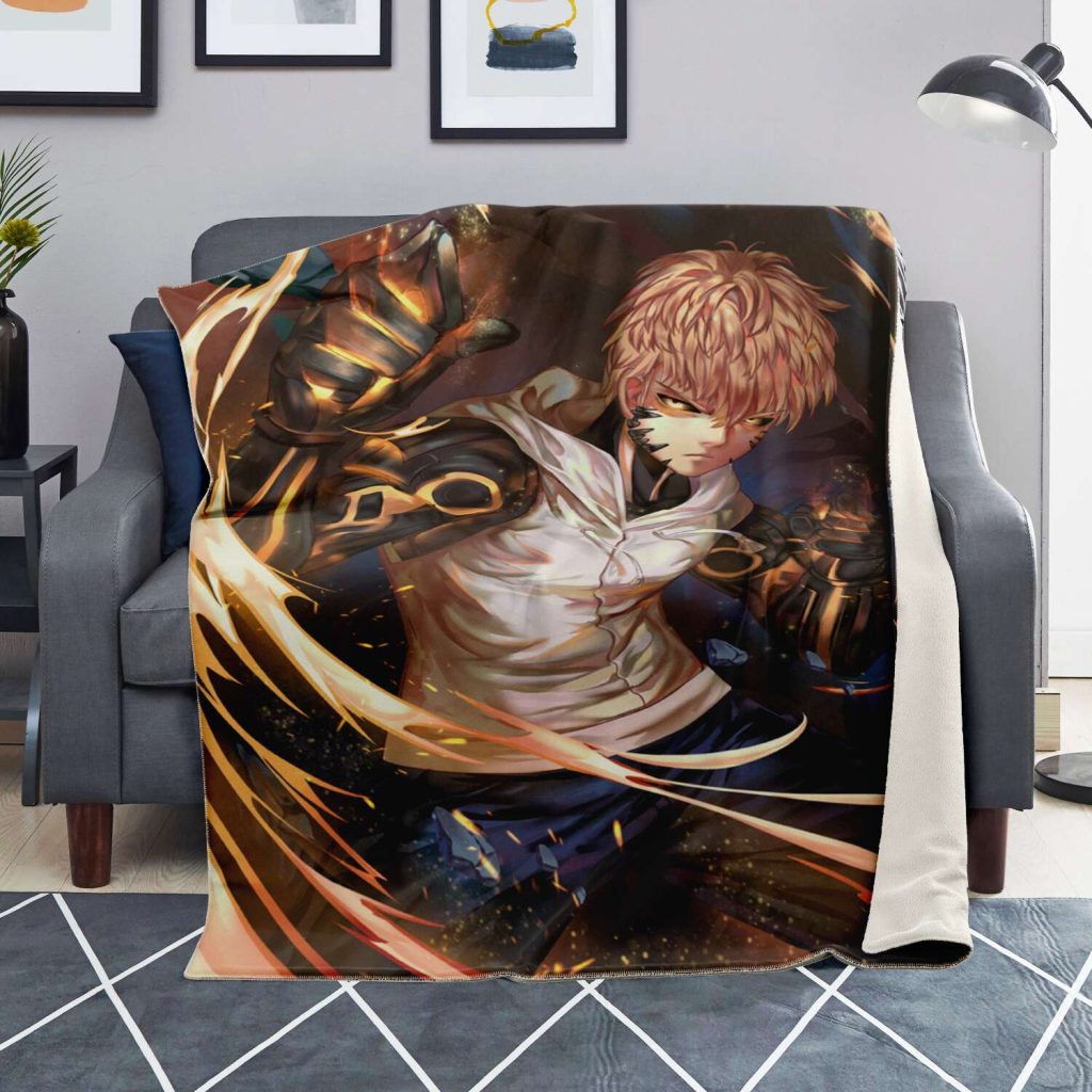 One Punch Man Microfleece Blanket #06 Premium - Aop