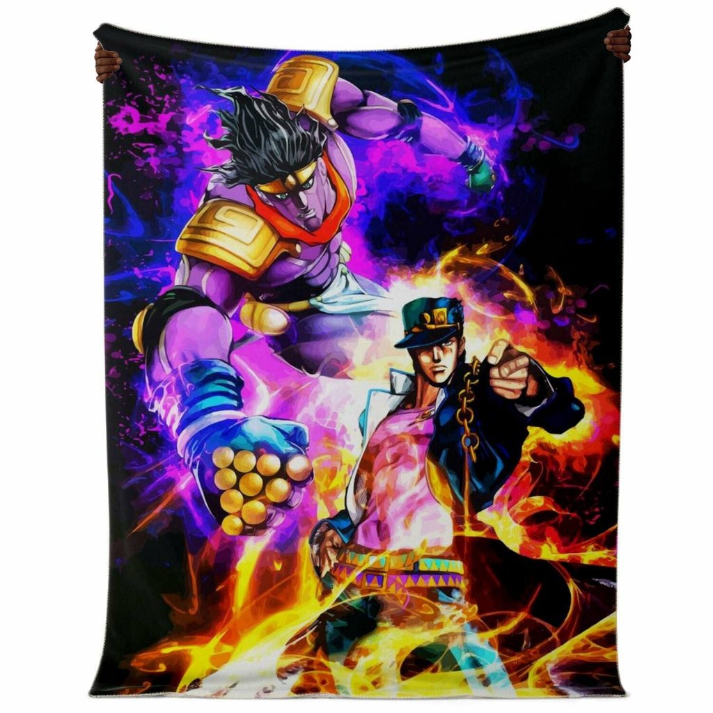 Jjba Microfleece Blanket #03 Premium Blanket - Aop