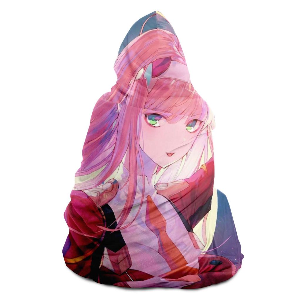 Darling In The Franxx Hooded Blanket #06 - Aop