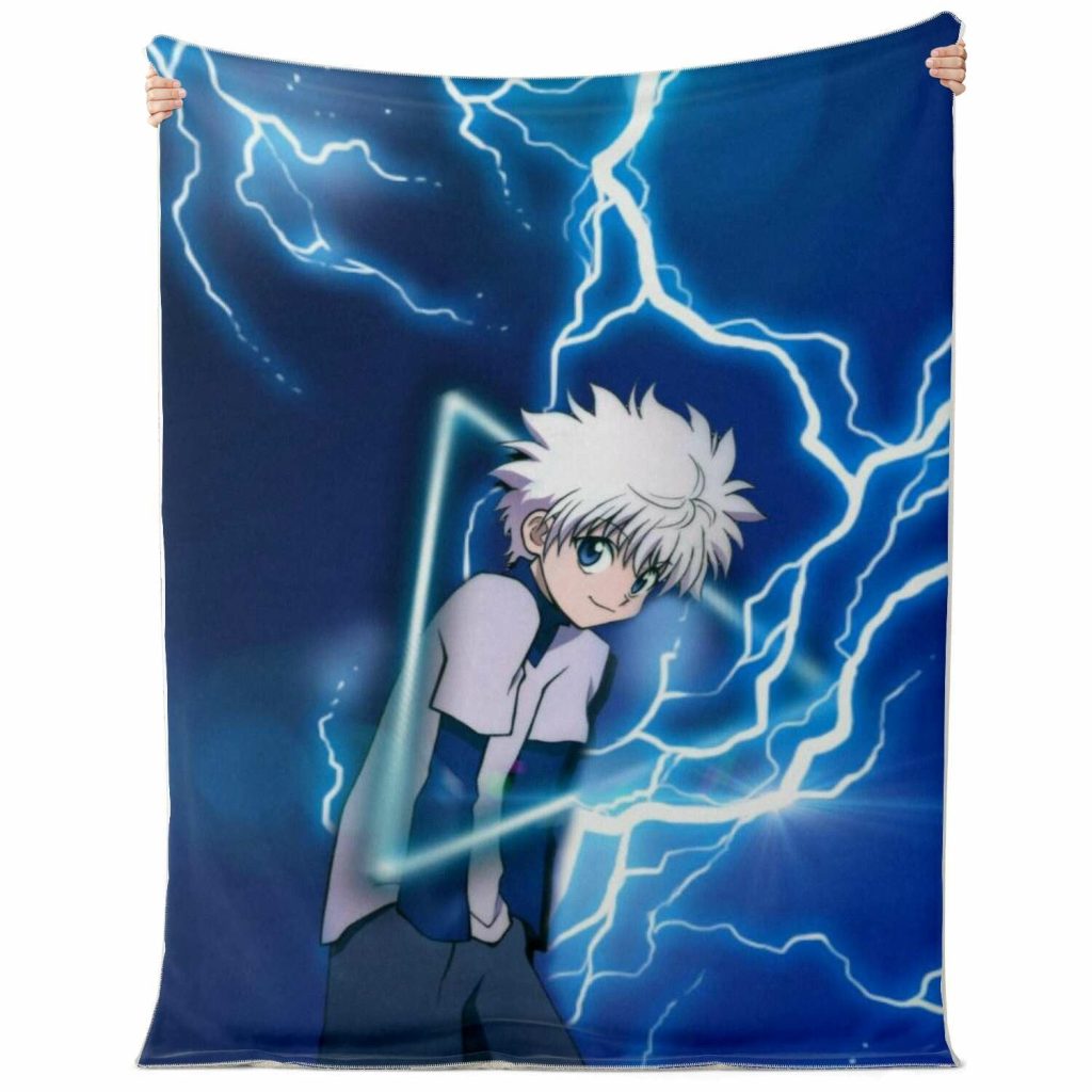 Killua Zoldyck 3D Blanket Premium Microfleece - Aop