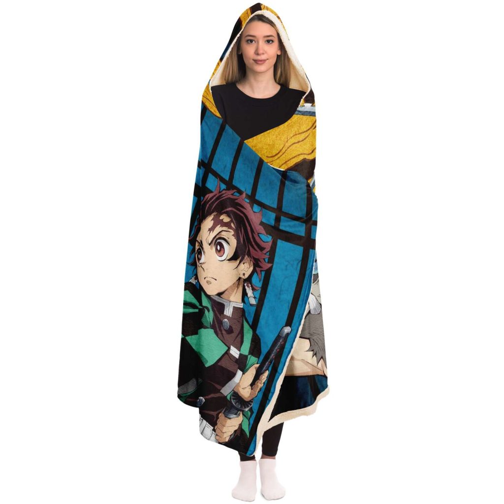 Demon Slayer Hooded Blanket Design No.1 - Aop