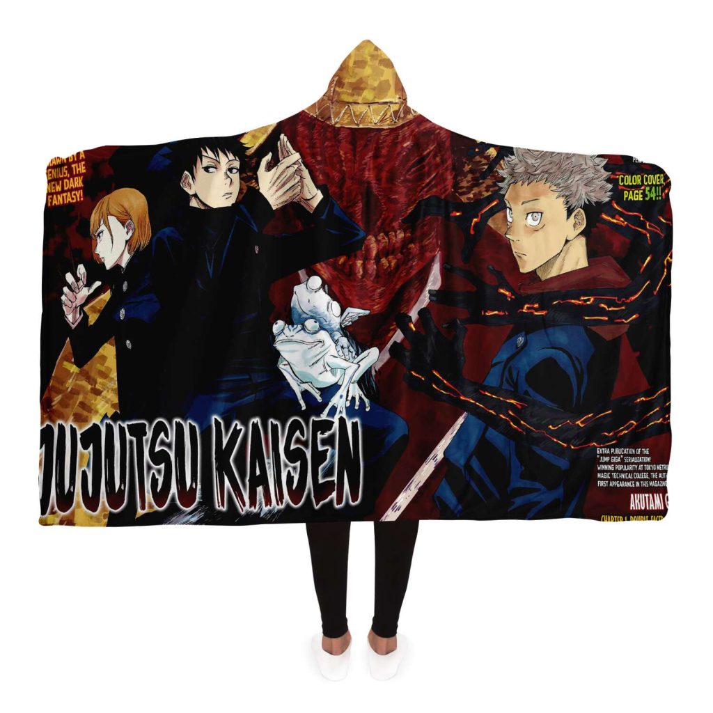 Jujutsu Kaisen Hooded Blanket #09 Adult / Premium Sherpa - Aop