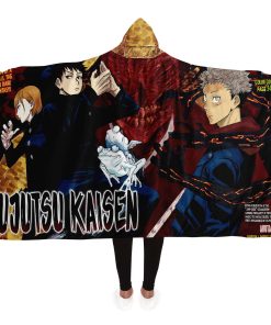 Jujutsu Kaisen Hooded Blanket #09 Adult / Premium Sherpa - Aop