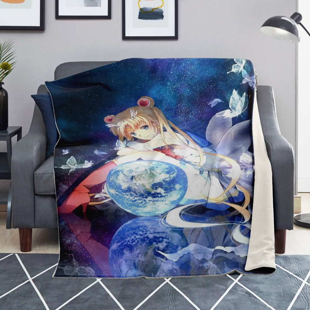 Sailor Moon Microfleece Blanket #09 Premium - Aop